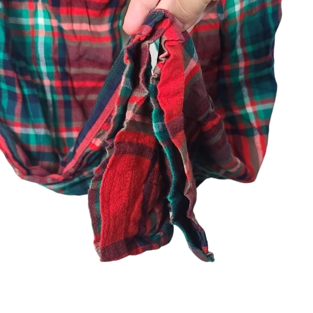 Aerie Plaid Green Red Pajama Pants S - Picture 5 of 7